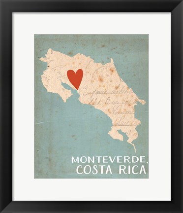 Framed Costa Rica Print