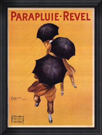 Framed Parapluie Revel Print