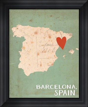 Framed Spain Print