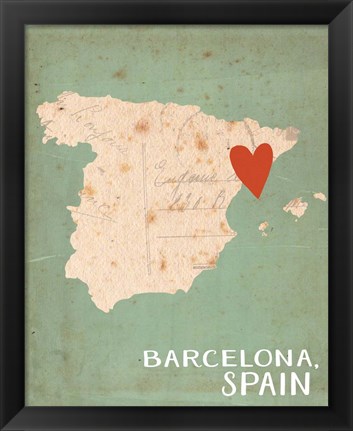 Framed Spain Print