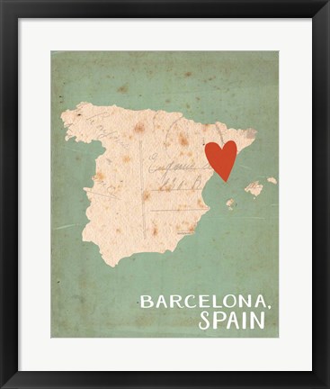 Framed Spain Print