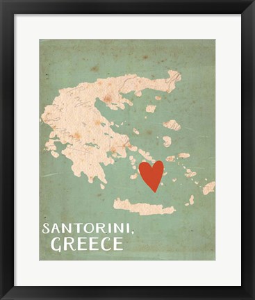 Framed Greece Print