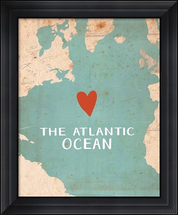 Framed Atlantic Ocean Print