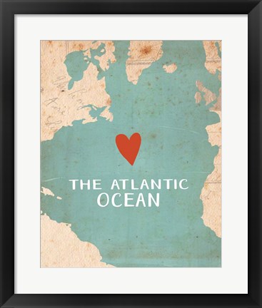 Framed Atlantic Ocean Print