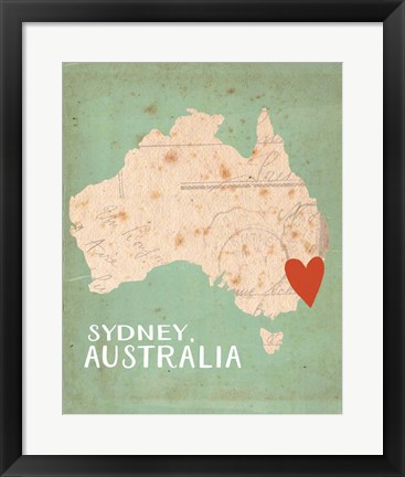 Framed Sydney, Australia Print