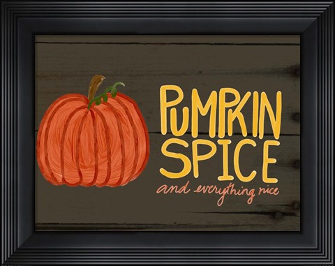 Framed Pumpkin Spice Print