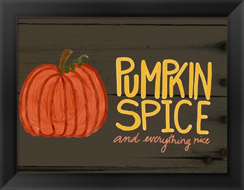 Framed Pumpkin Spice Print