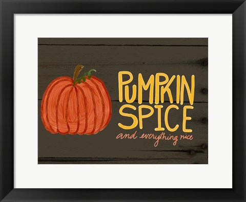 Framed Pumpkin Spice Print