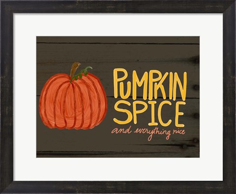 Framed Pumpkin Spice Print