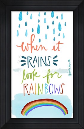 Framed Rainbows Print