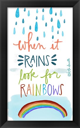 Framed Rainbows Print