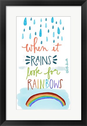 Framed Rainbows Print