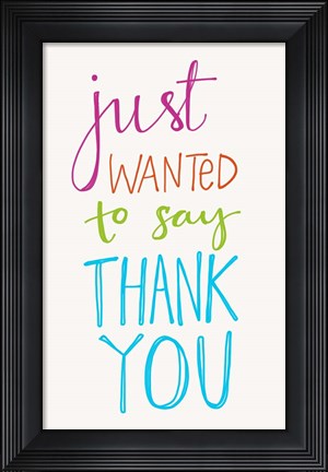 Framed Thank You Print