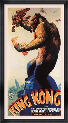 Framed King Kong, c.1933 Print
