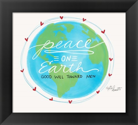 Framed Peace on Earth Print