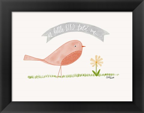 Framed Little Bird Print