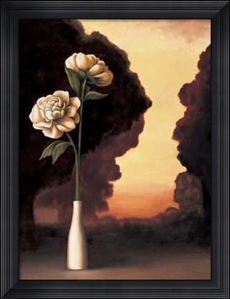 Framed Floral Sunrise I Print