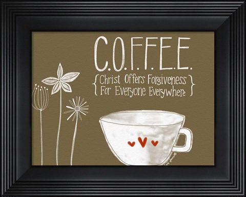 Framed Coffee Print