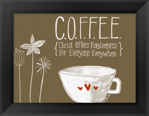 Framed Coffee Print