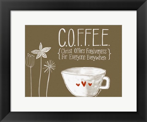 Framed Coffee Print