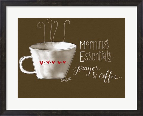 Framed Morning Essentials Print