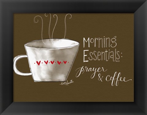 Framed Morning Essentials Print