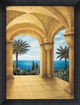 Framed Ocean View III Print