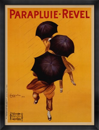Framed Parapluie Revel Print
