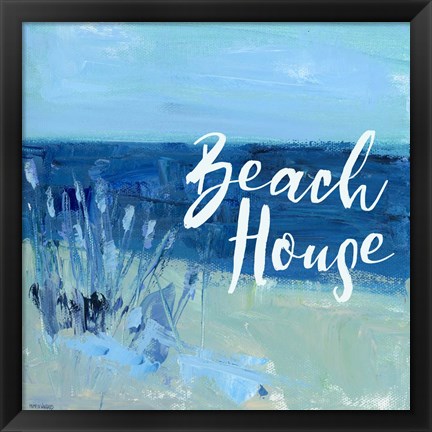 Framed Beach House Print