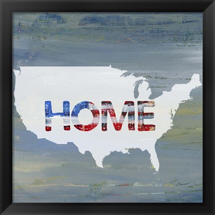 Framed America Home II Print
