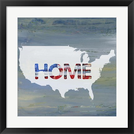 Framed America Home II Print