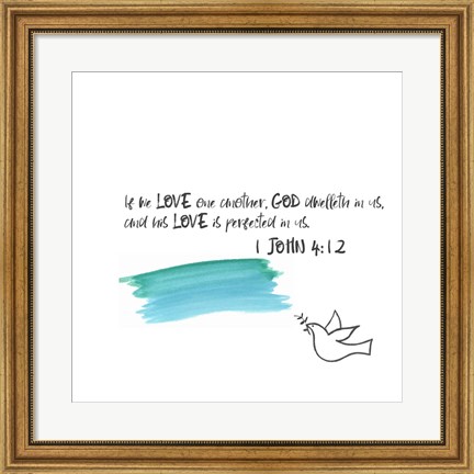 Framed Love One Another IV Print