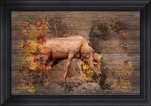 Framed Deer in Paradise Print