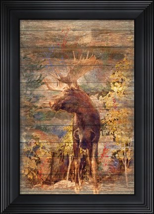 Framed Majestic Moose Print
