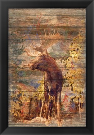 Framed Majestic Moose Print