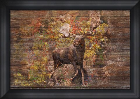 Framed Moose Meadow Print
