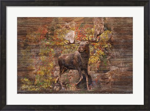Framed Moose Meadow Print