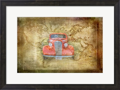 Framed Vintage Car Print