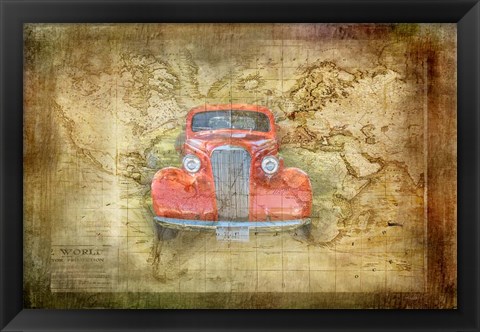 Framed Vintage Car Print