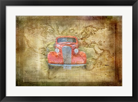 Framed Vintage Car Print