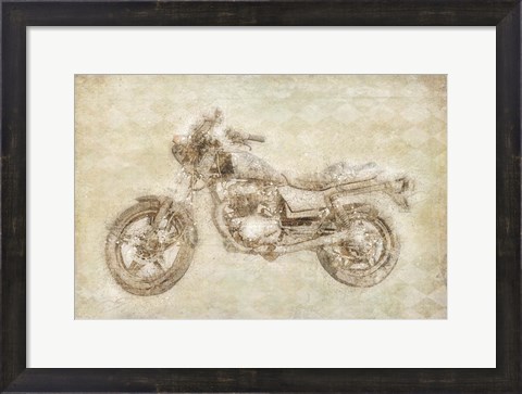 Framed Motorcycle Print