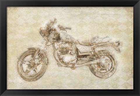 Framed Motorcycle Print