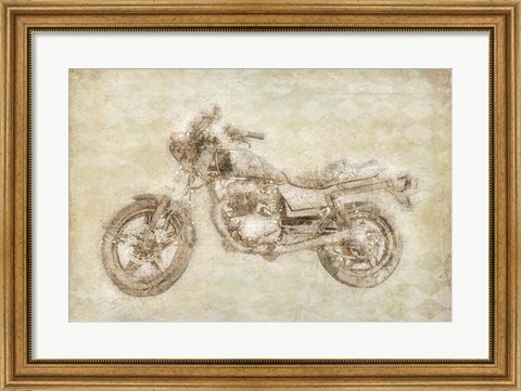Framed Motorcycle Print