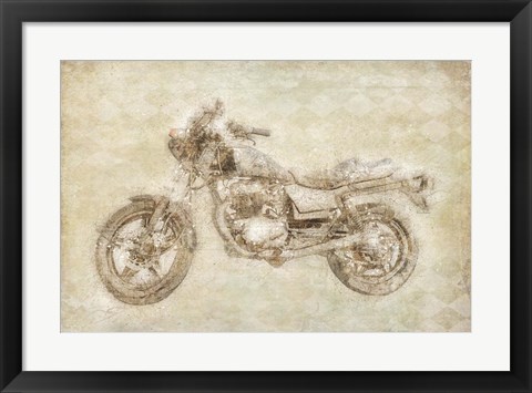 Framed Motorcycle Print