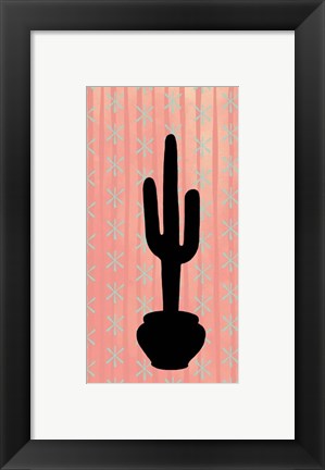 Framed Saguaro Silhouette Print