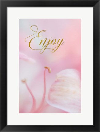 Framed Enjoy Print