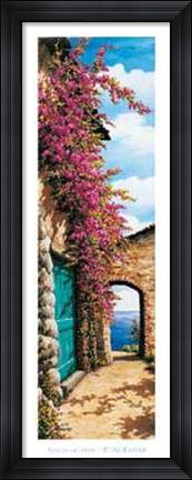 Framed Scorcio Sul Mare Print