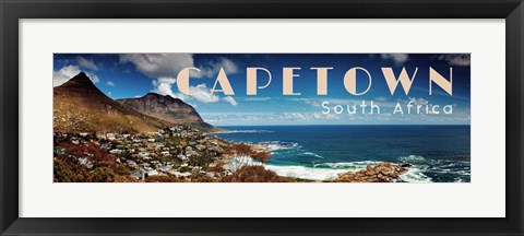 Framed Vintage, Capetown, South Africa, Africa Print