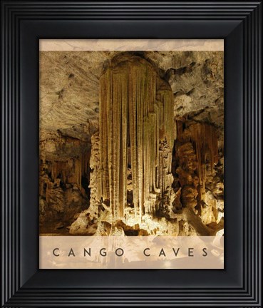 Framed Vintage Cango Caves, Oudtshoorn, South Africa, Africa Print