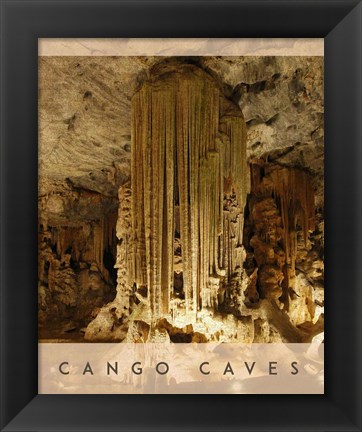 Framed Vintage Cango Caves, Oudtshoorn, South Africa, Africa Print